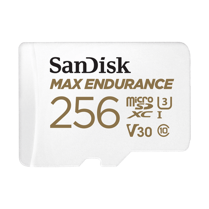 Speicherkarte microSDXC SanDisk MAX Endurance, 256Gb, Klasse 10 / UHS-1 U3, mit Adapter SDSQQVR-256G-GN6IA