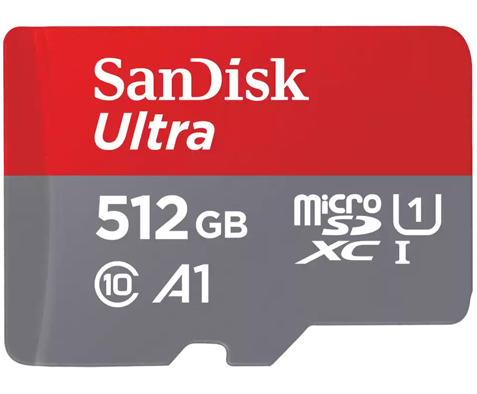 Carte mémoire microSDXC SanDisk Ultra Android A1, 512Gb, Classe 10 / UHS-1 U1 SDSQUAC-512G-GN6MN