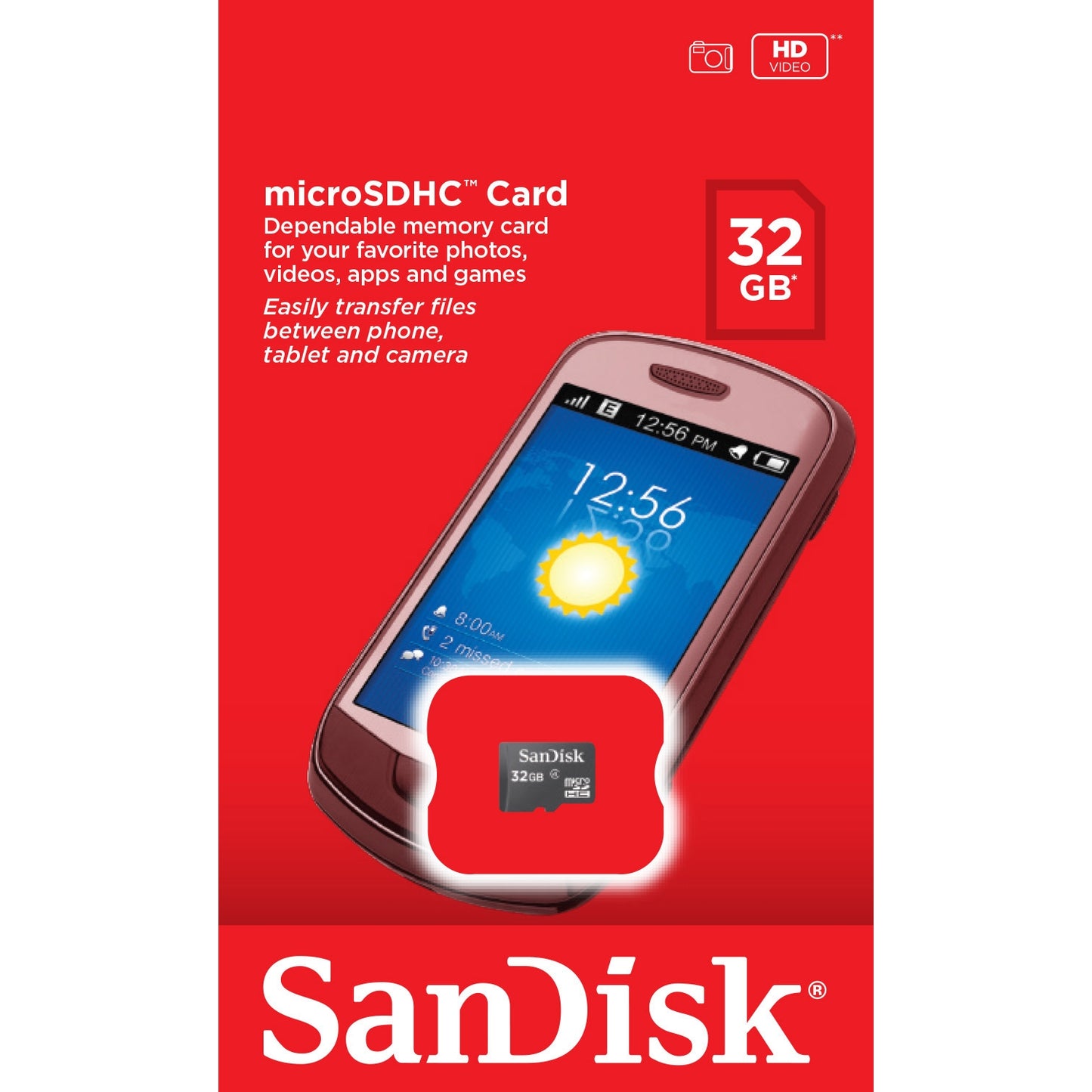 Carte mémoire microSDHC SanDisk Ultra, 32Go, Classe 4