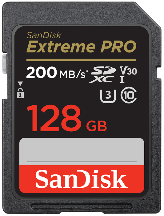 Scheda di memoria SDXC SanDisk Extreme Pro, 128Gb, Classe 10 / UHS-1 U3 SDSDXXD-128G-GN4IN