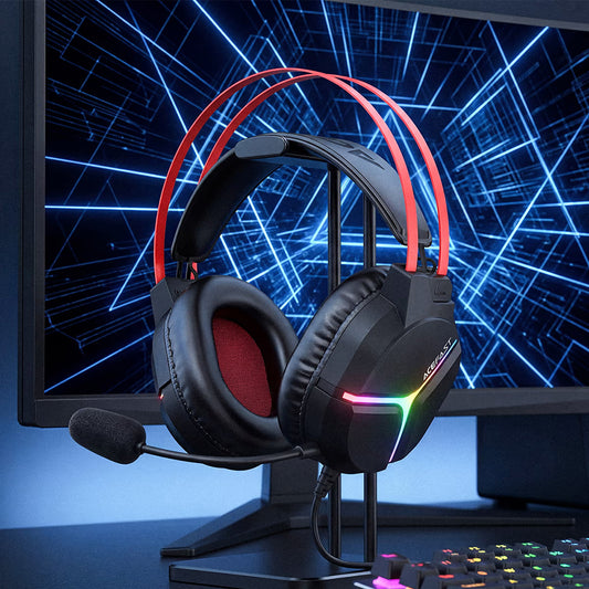 Gaming-Kopfhörer 3,5mm Acefast H16, RGB, 2m, Schwarz