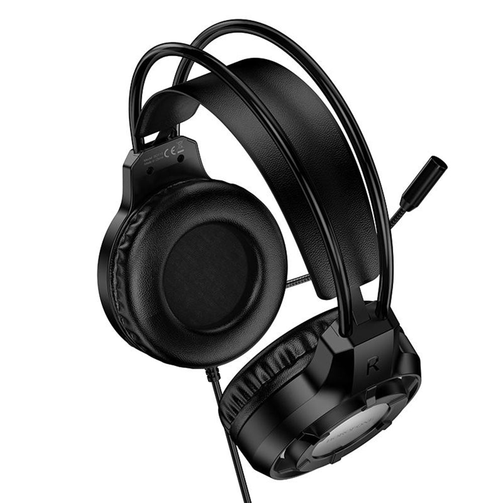 Gaming-Kopfhörer 3,5 mm Borofone BO112 Wave, RGB, 2 m, Schwarz