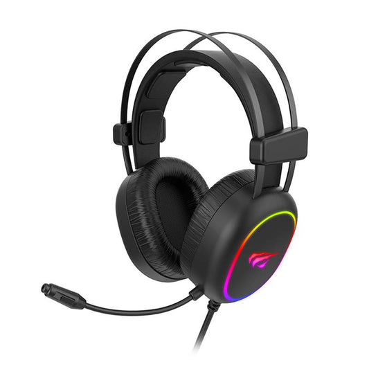 Casques Gaming 3.5mm HAVIT H2016d, RGB, 2m, Noirs