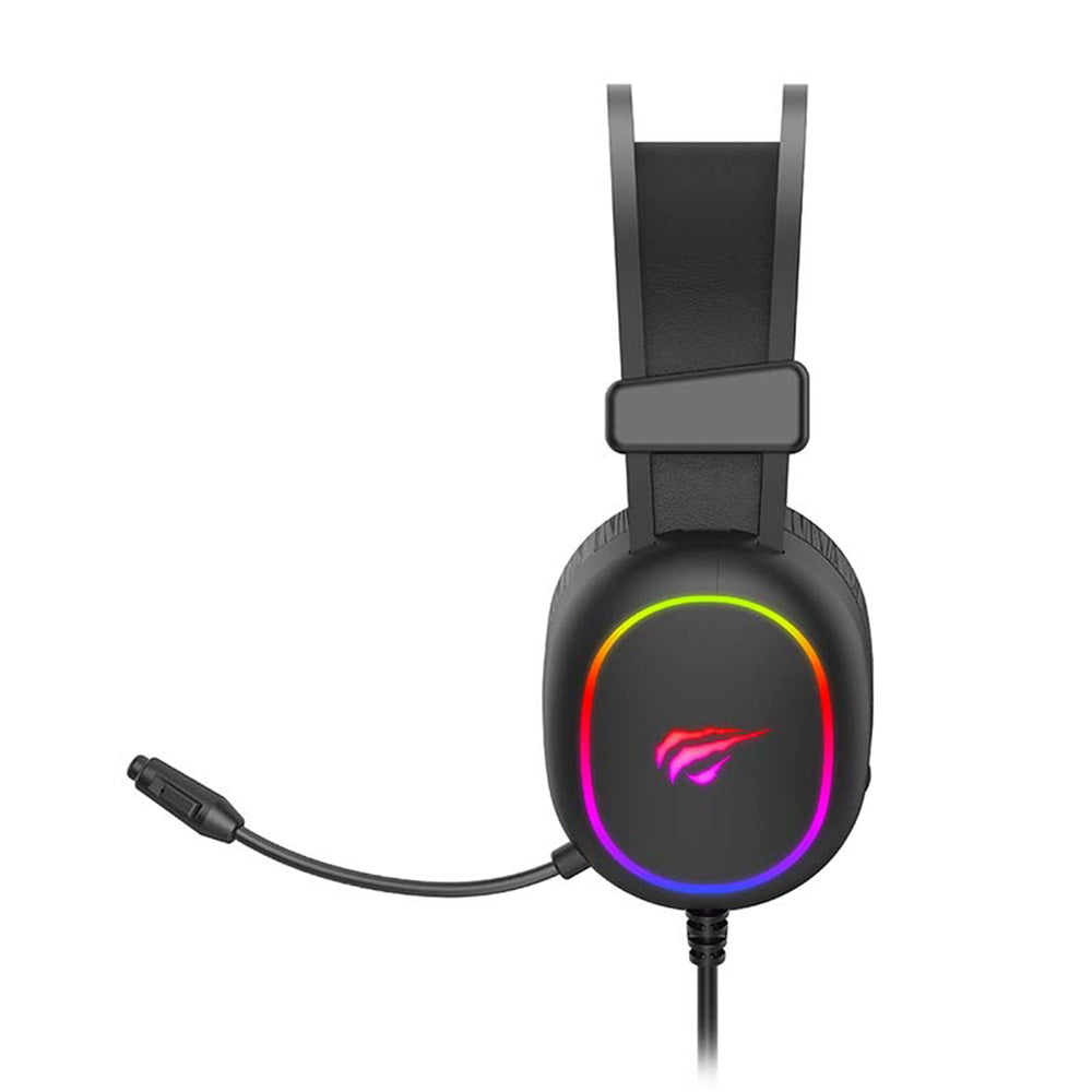 Cuffie Gaming 3.5mm HAVIT H2016d, RGB, 2m, Nere