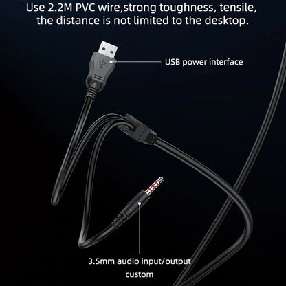 Casques Gaming 3.5mm Yesido EK03, RGB, 2m, Noirs