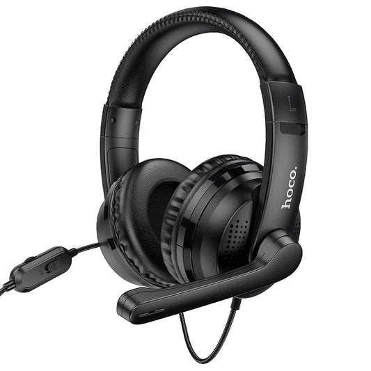 Casque Gaming 3,5 mm HOCO W103, Noir