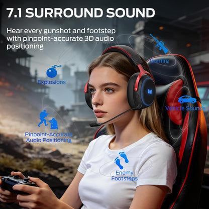 Cuffie Gaming Wireless Monster Mission 350, BT / Wi-Fi / Cablate, Nere