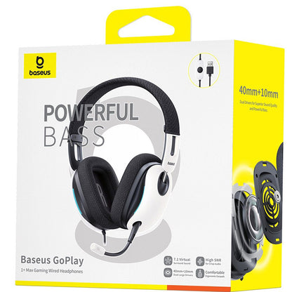 Casques USB-A Baseus GoPlay 1+ Max, Blancs A00181003213-00