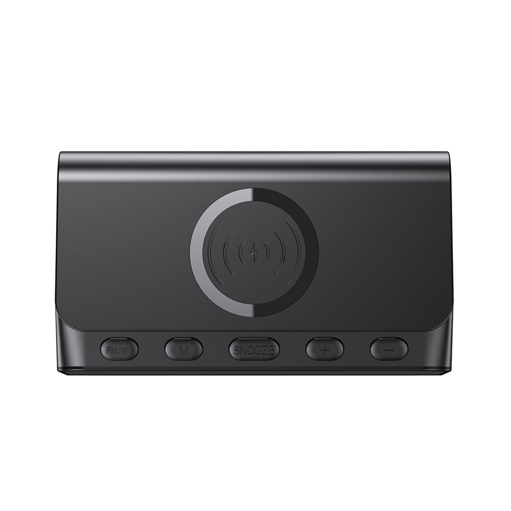 HAVIT W3041 6in1 Digitaluhr mit Wireless QI Ladefunktion, Schwarz