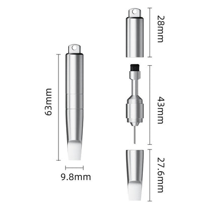 Chiave SIM OEM CS-02, 3in1, Tipo Portachiavi, Grigio