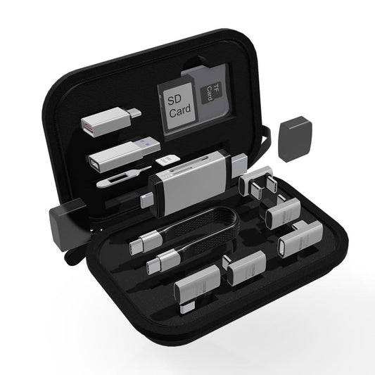 Lettore di schede USB / USB-C OEM OmniLink Pro-003 Travel, 10in1, Grigio