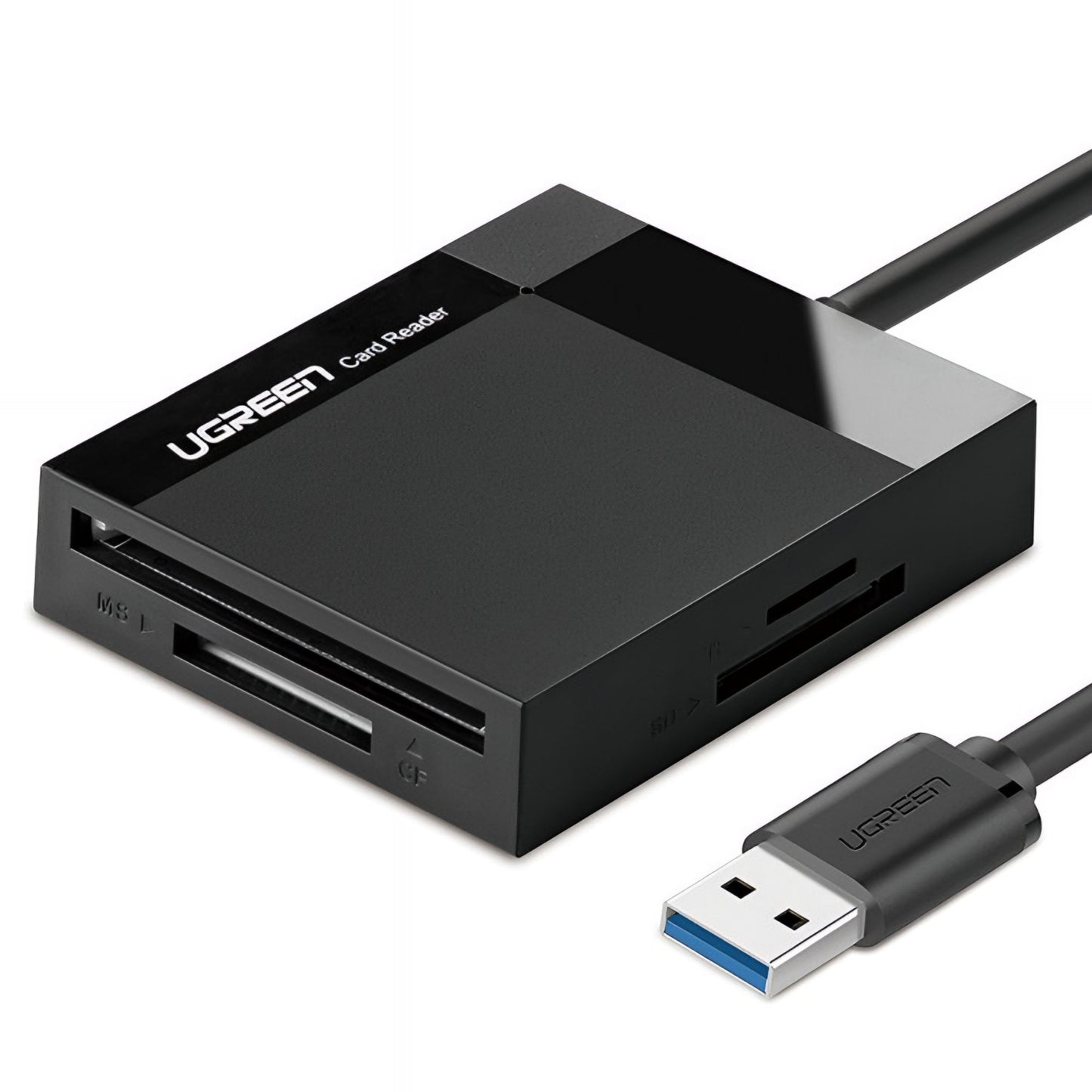 USB 3.0 Kartenleser UGREEN CR125, SD - microSD - CF - MS, Schwarz