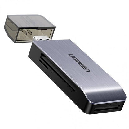 Lettore di schede USB 3.0 UGREEN CM180, SD - microSD - CF - MS, Grigio