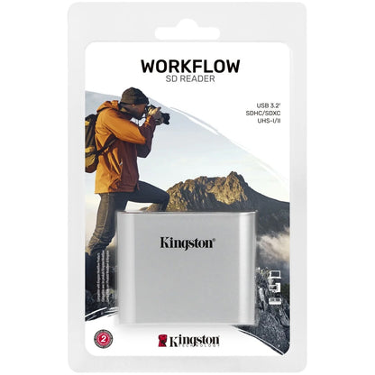 Kingston Workflow USB-C Kartenleser, Dual SD, Grau WFS-SD