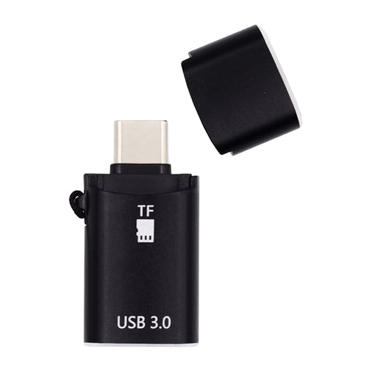 Lecteur de carte USB-C Techsuit AluVoltX, USB-A (OTG) - microSD, Noir
