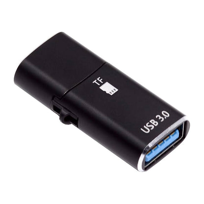 Kartenleser USB-C Techsuit AluVoltX, USB-A (OTG) - microSD, Schwarz