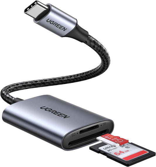 Lecteur de carte USB-C UGREEN CM401, SD - microSD, Gris