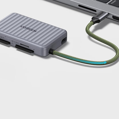 Lecteur de carte USB-C avec organisateur UGREEN 55886, 2 x SD - microSD, Gris