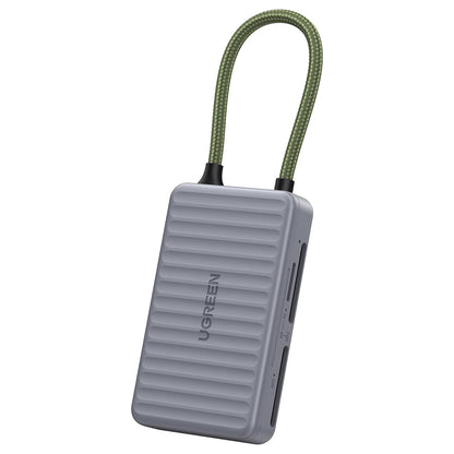 Lecteur de carte USB-C avec organisateur UGREEN 55886, 2 x SD - microSD, Gris