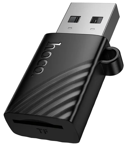 Lecteur de carte USB HOCO HB53, microSD, Noir