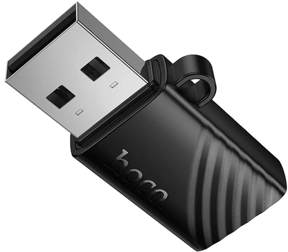 Lecteur de carte USB HOCO HB53, microSD, Noir