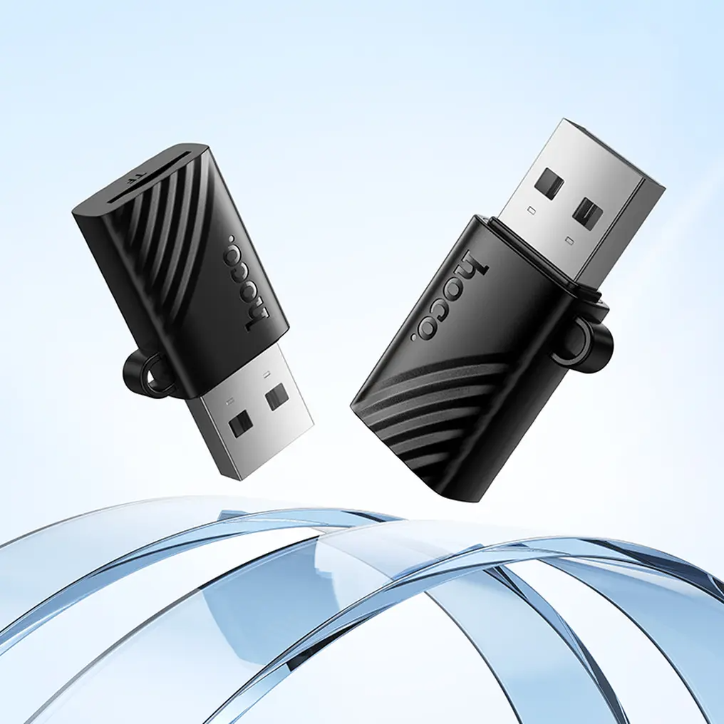 Lecteur de carte USB HOCO HB53, microSD, Noir
