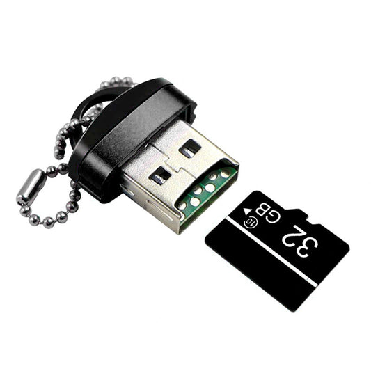USB-Kartenleser OEM CR01, microSD, Schwarz