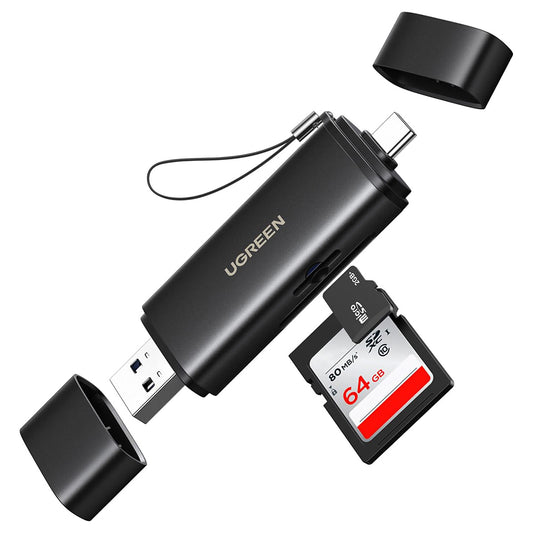 Lettore di schede USB / USB-C UGREEN CM803 (65024), SD - microSD, Nero