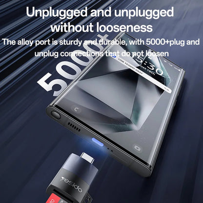 Lettore di schede USB Yesido GS37, microSD, Nero