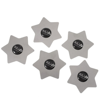 Clips Metallici Xili Esagono, Set da 5 pezzi