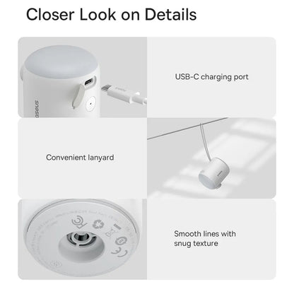 Pompa Baseus PocketGo per materassini gonfiabili, Bianca C11157700221-00