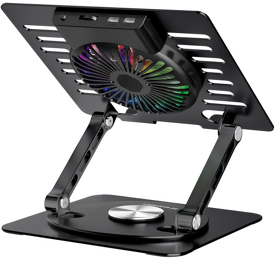 Supporto di raffreddamento WZK CoolBase per laptop da 10 a 16 pollici, RGB, nero
