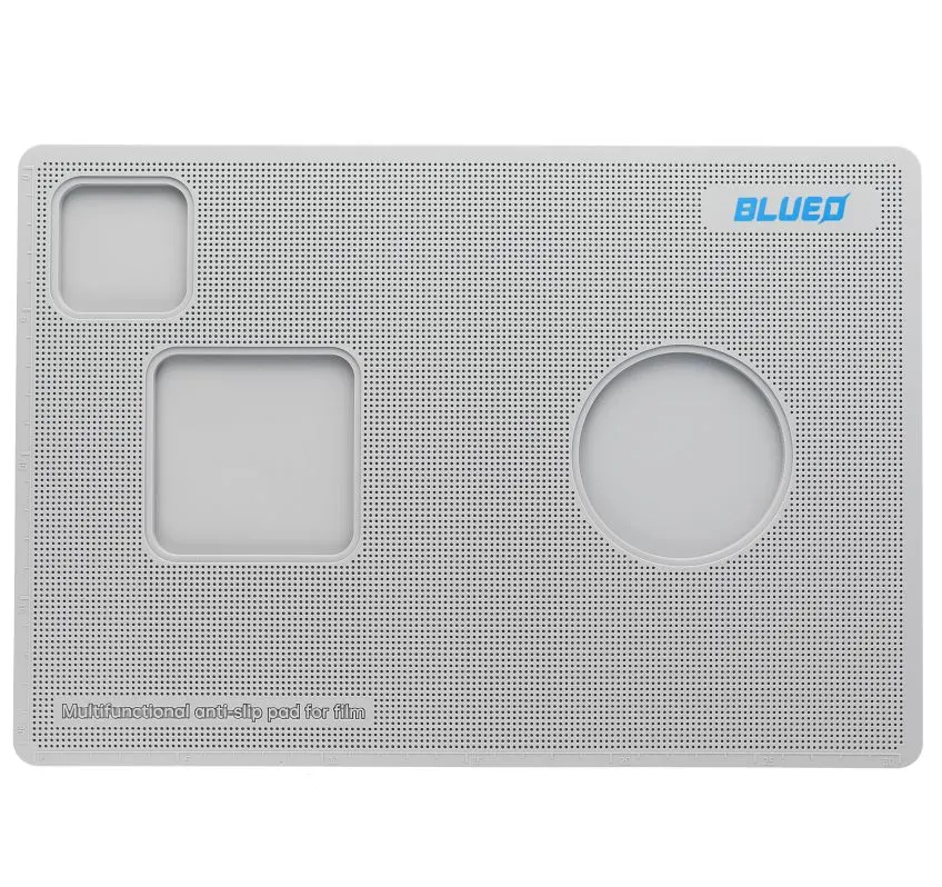 Blueo Service-Matte für das Aufbringen von Schutzfolie, Grau