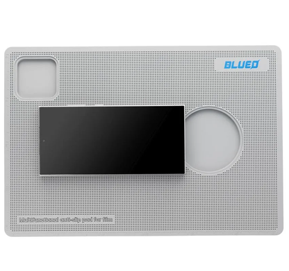 Blueo Service-Matte für das Aufbringen von Schutzfolie, Grau
