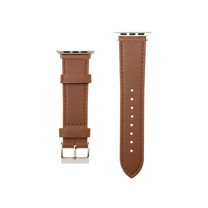 Cinturino Fixed Leather per Apple Watch 49mm / 46mm / 45mm / 44mm / 42mm Series, Marrone