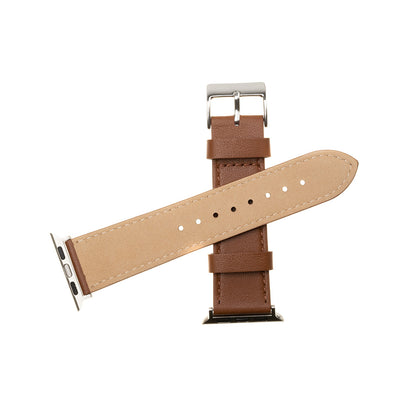 Cinturino Fixed Leather per Apple Watch 49mm / 46mm / 45mm / 44mm / 42mm Series, Marrone