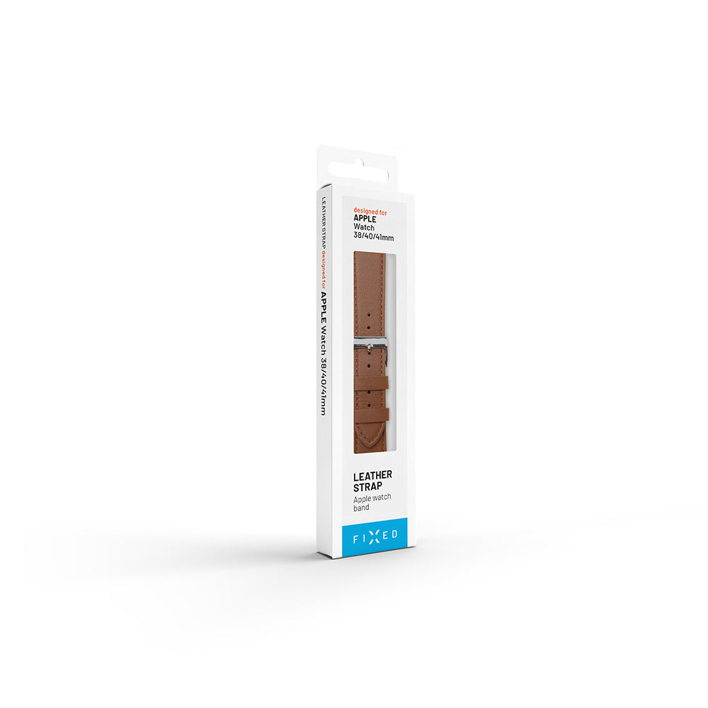 Cinturino Fixed Leather per Apple Watch 49mm / 46mm / 45mm / 44mm / 42mm Series, Nero