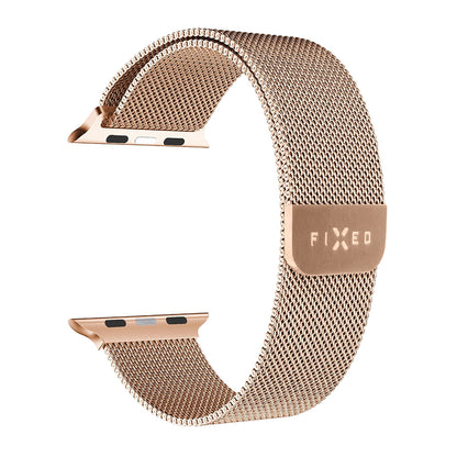 Bracelet Fixed Mesh pour Apple Watch 42mm / 41mm / 40mm / 38mm Series, Rose Doré