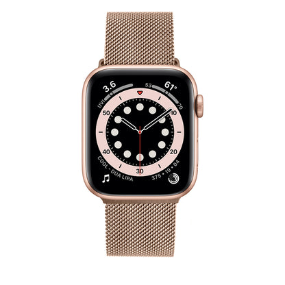 Bracelet Fixed Mesh pour Apple Watch 42mm / 41mm / 40mm / 38mm Series, Rose Doré