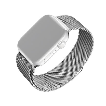 Bracelet Fixed Mesh pour Apple Watch 49mm / 46mm / 45mm / 44mm / 42mm Series, Argenté