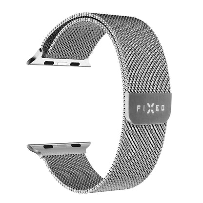 Bracelet Fixed Mesh pour Apple Watch 49mm / 46mm / 45mm / 44mm / 42mm Series, Argenté
