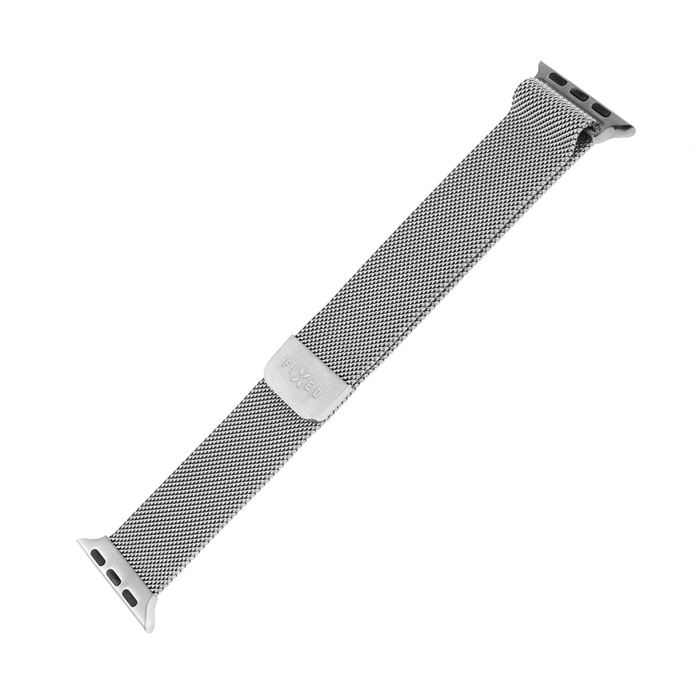 Bracelet Fixed Mesh pour Apple Watch 49mm / 46mm / 45mm / 44mm / 42mm Series, Argenté