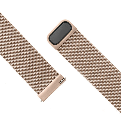 Bracelet Fixed Mesh pour Huawei Watch / Garmin Watch Series, 18mm, Rose Doré