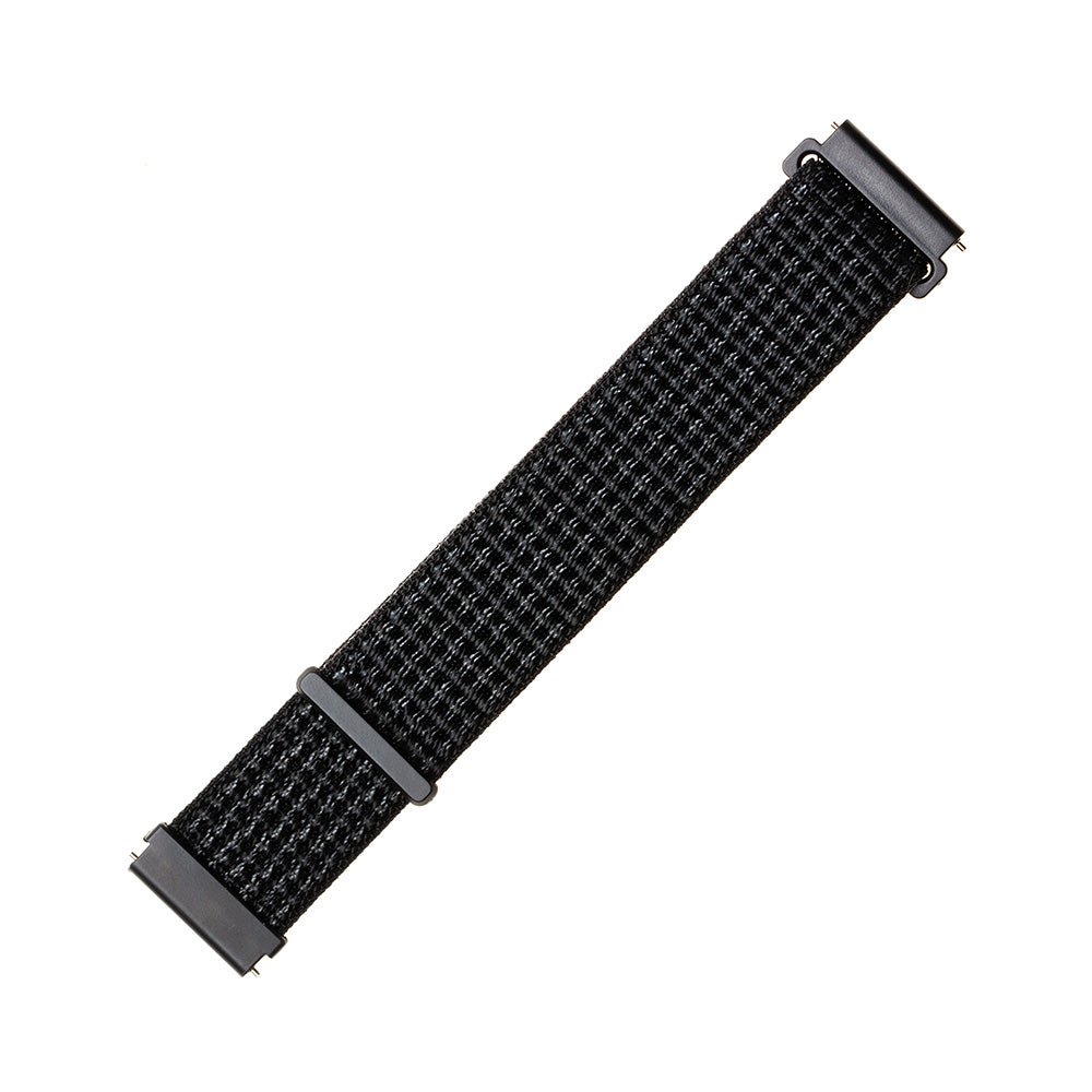 Bracelet Fixed Nylon pour Huawei Watch / Xiaomi Watch Series, 22mm, Noir Mat