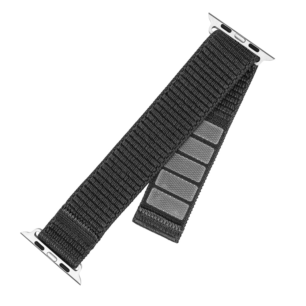 Bracelet Fixed Nylon Sporty pour Apple Watch 42mm / 41mm / 40mm / 38mm Series, Gris Foncé