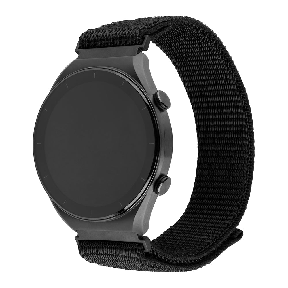 Fixed Nylon Sporty Armband für Huawei Watch / Xiaomi Watch Series, 22mm, Schwarz