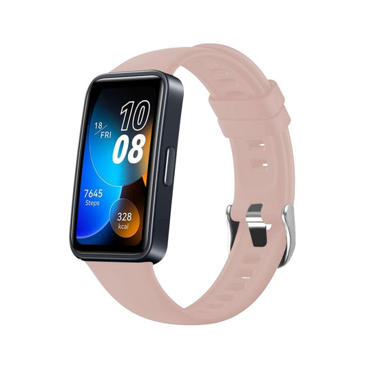 Bracelet en silicone Fixed pour Huawei Band 10 / 9 / 8, Rose