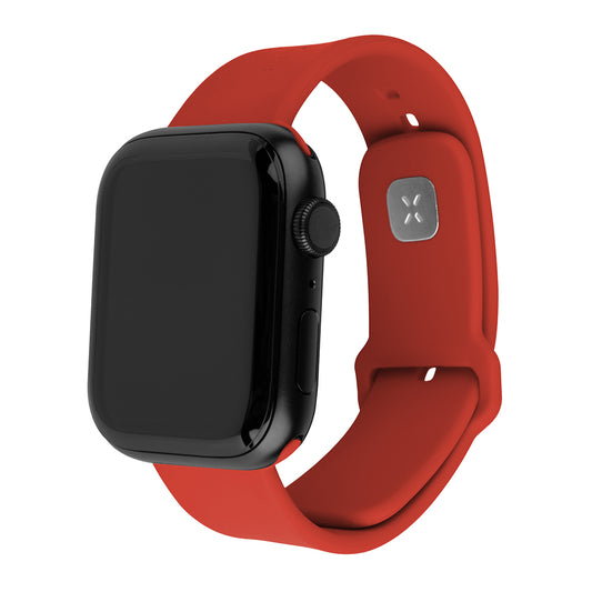 Cinturino Fixed Silicone Sporty per Apple Watch 42mm / 41mm / 40mm / 38mm Series, Rosso