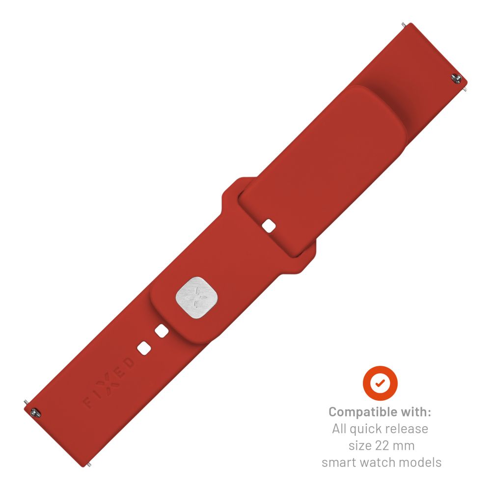 Cinturino Fixed Silicone Sporty per Huawei Watch / Xiaomi Watch Series, 22mm, Rosso