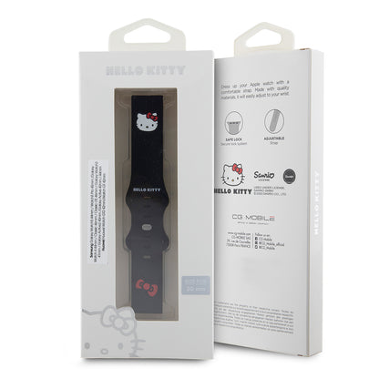 Cinturino Hello Kitty Silicone Kitty Head per Samsung Galaxy Watch / Huawei Watch Series, Nero